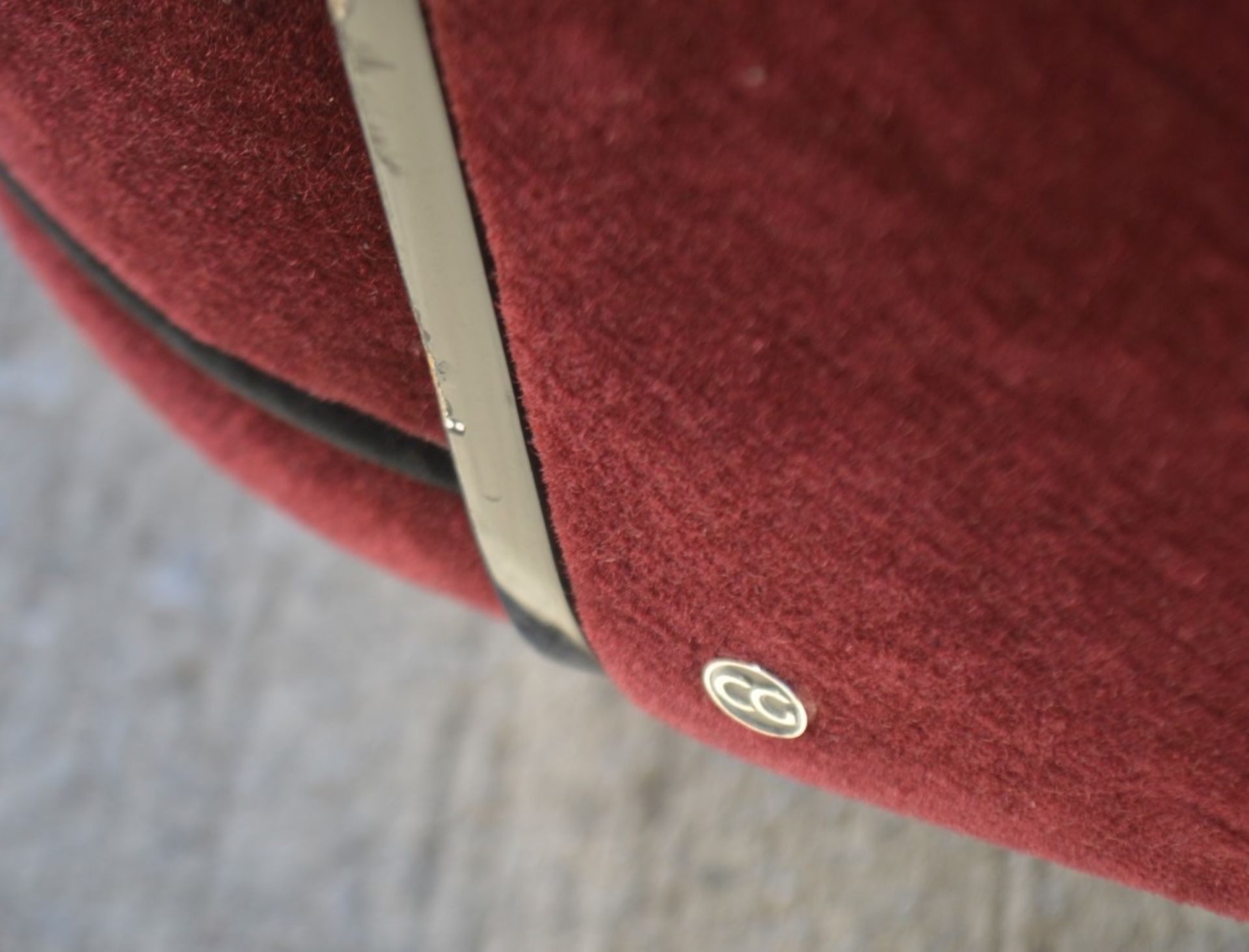 1 x Christopher Guy 'Ditto' Horseshoe-Shaped Dining Room Banquette Sofa Seating, In Burgundy Velvet - Image 13 of 15