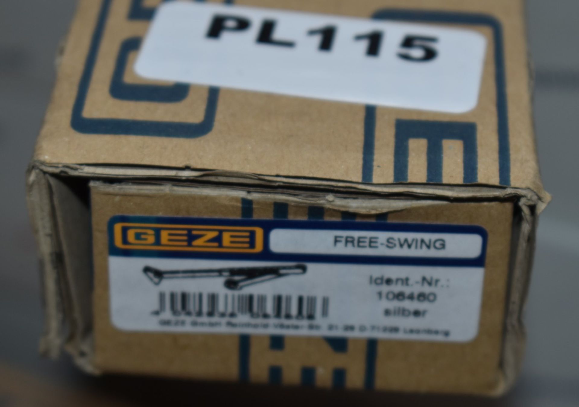 1 x Geze Free Swing Arm Door Closer in Silver - Brand New Stock - RRP £46 - Product Code 106460 -