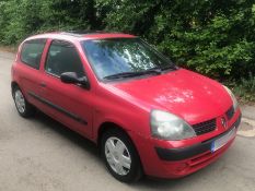 2002 Renault Clio 1.2 Expression Qs5 Powershift Automatic - CL505 - NO VAT ON THE HAMMER - Location: