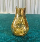 20 x Gold Glass Teardrop Tealight Holders - Dimensions: 13x8cm - Ref: Lot 24 - CL548 - Location:
