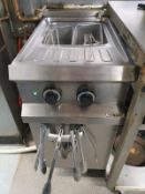 1 x Hobart Twin Basket Pasta Boiler - Stainless Steel Finish - CL514 - Approx Dimensions H118 x W40