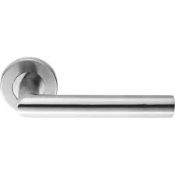 2 x Eurospec Mitred Polished Stainless Steel Door Handles - New and Boxed - Location: Peterlee, SR8