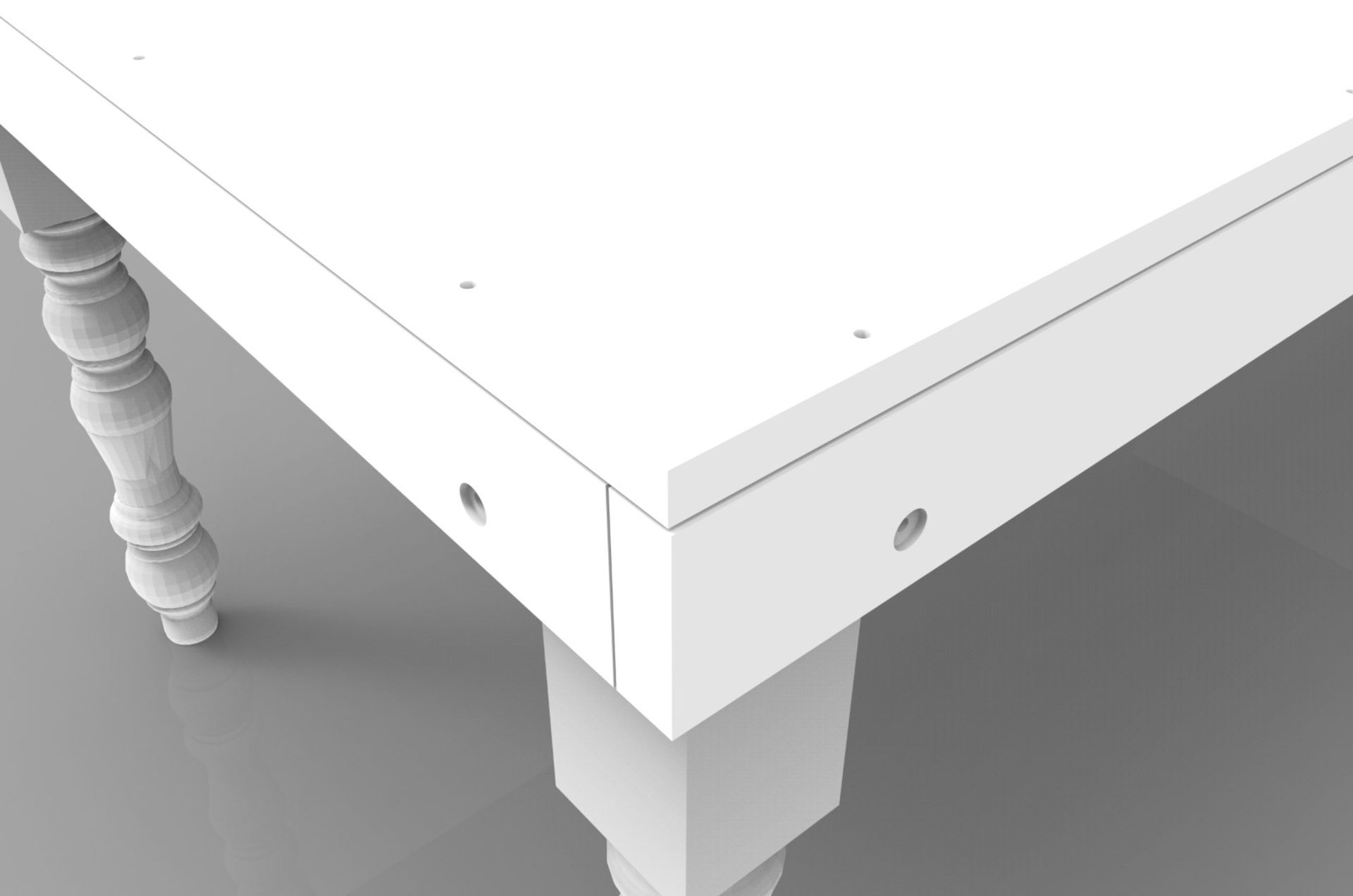 5 x Bespoke Rectangular Commercial Event / Dining Tables In White - Dimensions: 198cm x D99 x H74cm - Image 3 of 5