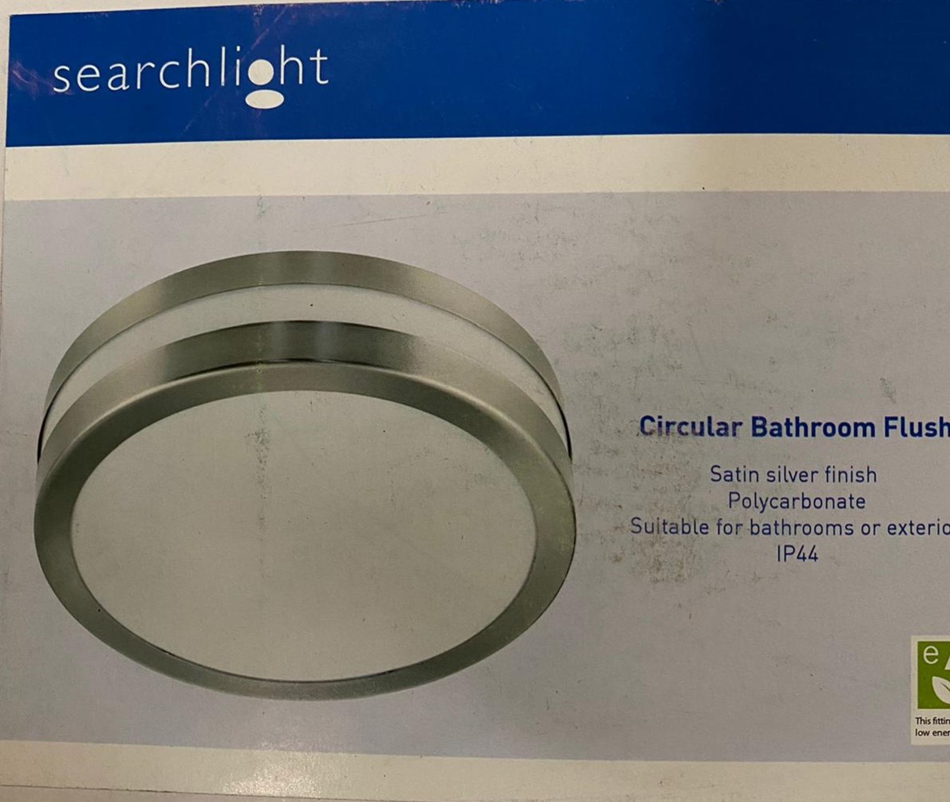 1 x Searchlight Circular Bathroom Flush in satin silver - Ref: 2641-28 - New and Boxed - RRP: £75 - Image 2 of 4