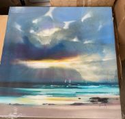 3 x Assorted Scott Naismith Art Prints On Canvas - New & Sealed Stock