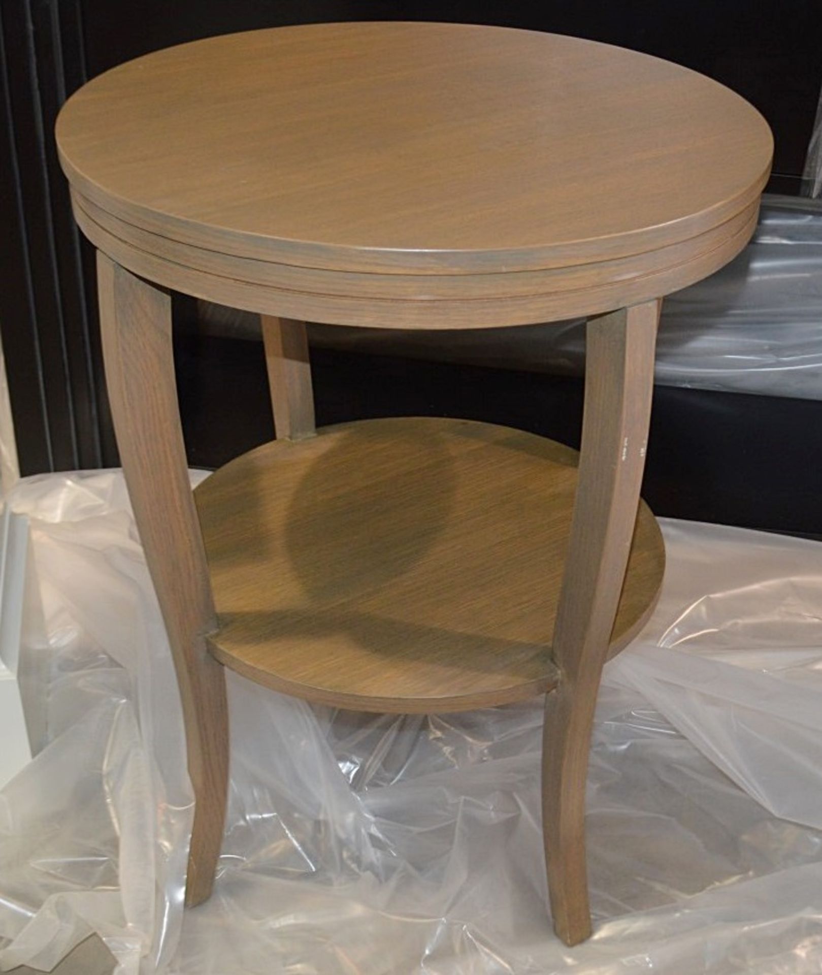 1 x JUSTIN VAN BREDA 'Monroe' Designer Occasional Table In Stained Oak Finish - Image 2 of 6