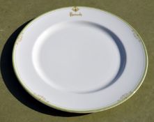 12 x DUDSON Fine China 29cm Dinner Plates With 'Famous Branding' - Recently Removed From An Iconic