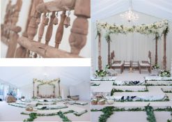1 x Commercial Wooden Wedding Canopy Set With Matching Furniture