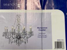 1 x Searchlight Marie Therese Chandelier in Chrome - Ref: 8888-8CL-New and Boxed - RRP: £230
