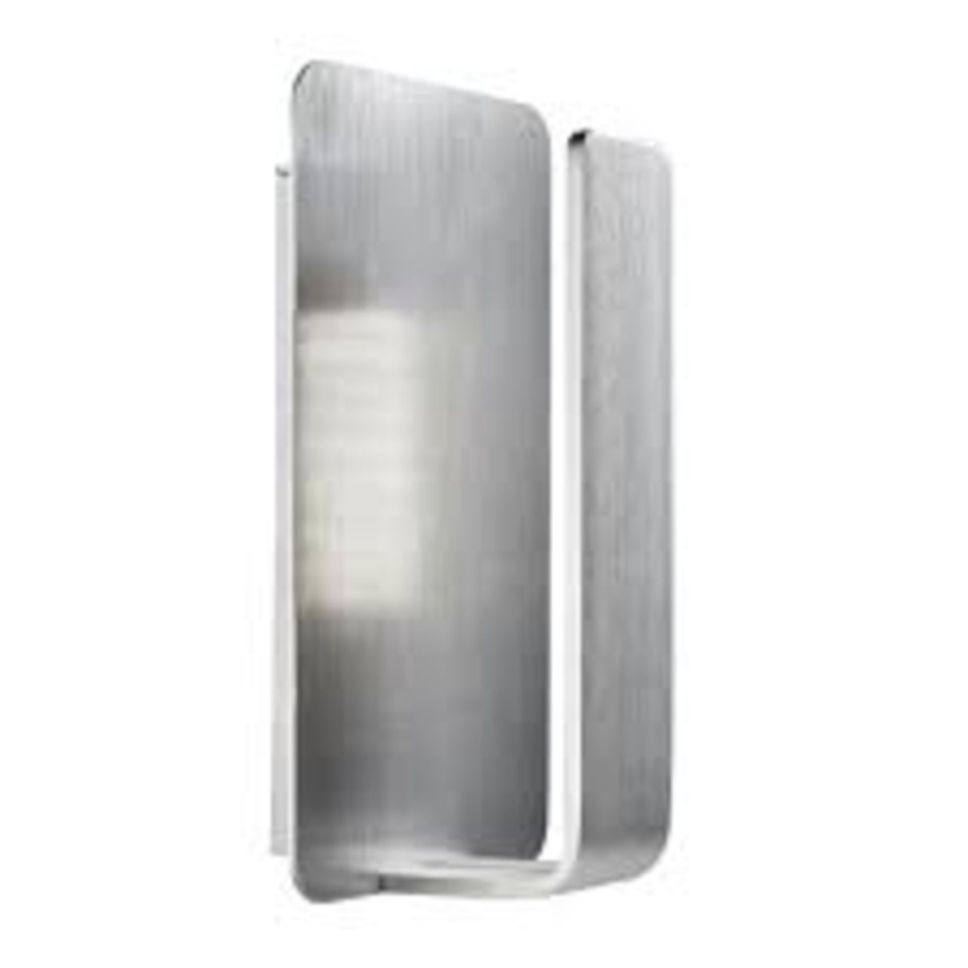 2 x Searchlight LED Wall Light in brushed Aluminium - Ref: 1898SI - New and Boxed - RRP: £70 - Image 4 of 4