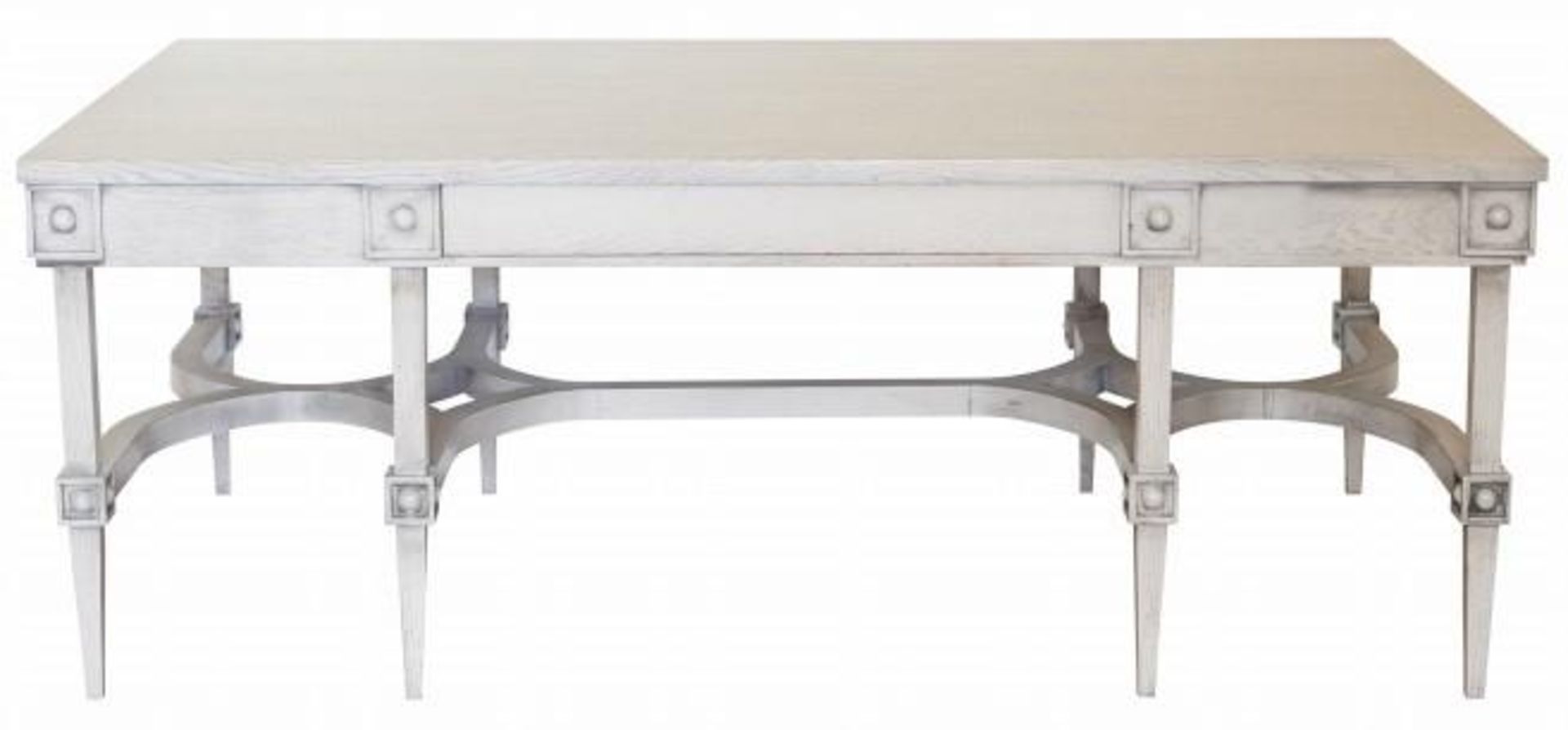 1 x JUSTIN VAN BREDA 'Rose' Georgian-Style Designer Coffee Table In Limed Grey Oak - Image 2 of 8