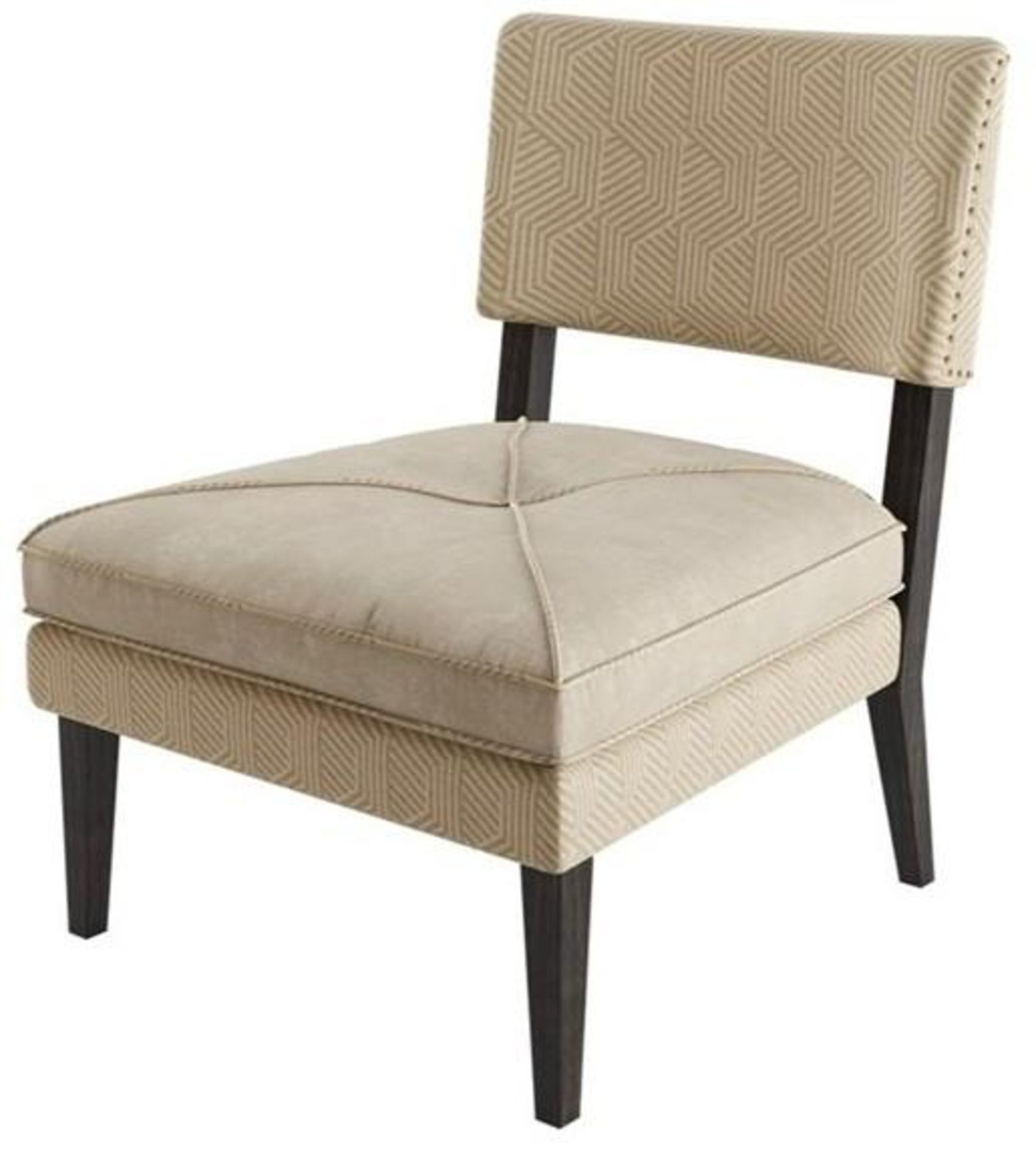 1 x FRATO 'Basel' Designer Velvet Upholstered Easy Chair - Original Price £1,259.00