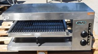 1 x MBM Sel2/0 Commercial Rise and Fall Salamander Grill - Stainless Steel Exterior - 3 Phase 400v -