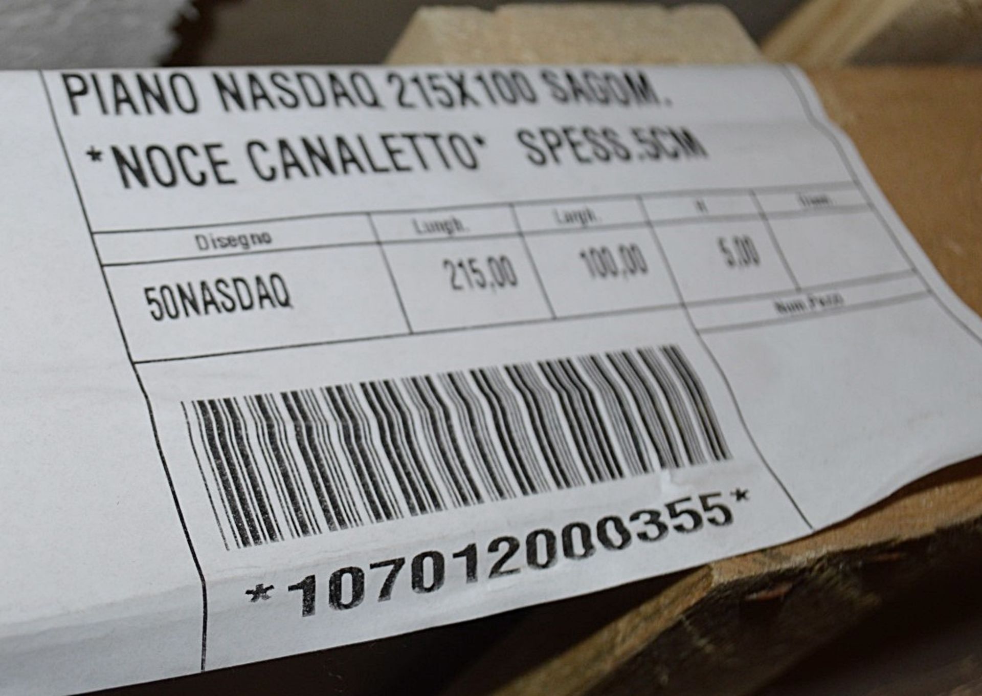 1 x CATTELAN ITALIA 'Special Nasdaq' 2.1 Metre Italian Designer Canaletto Walnut Table Top + Side - Image 7 of 7