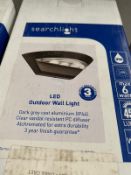 2 x Searchlight LED Outdoor Wall Light - Ref: 5122GY - New and Boxed - RRP: £70 (each)