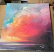 3 x Assorted Scott Naismith Art Prints On Canvas - New & Sealed Stock - Ref: Mez / B3