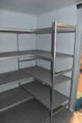 Large Collection of Ez Rack Aluminium Cold Room Shelving With Polymer Shelving - Contents of Cold