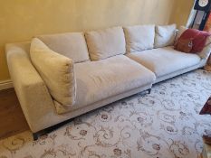 2 x B&B Italia "RAY" Chaise Sofa Modules With Matching Cushions - Pre-owned - Original RRP £10,000