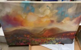 3 x Assorted Scott Naismith Art Prints On Canvas - New & Sealed Stock