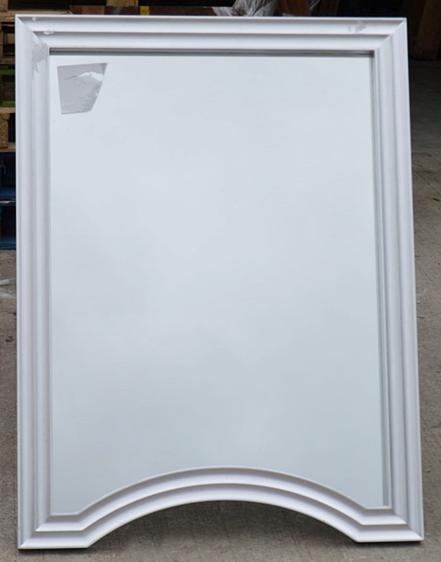 1 x JUSTIN VAN BREDA Elegant Rectangular Mirror In A Silver Leaf Frame - Original Price £1,069