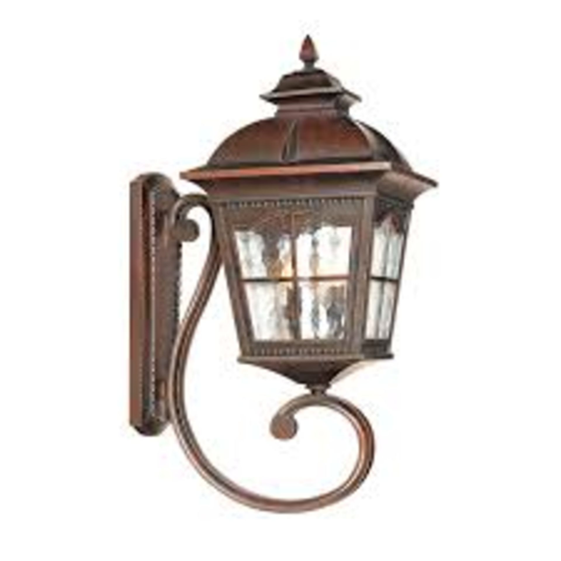 1 x Searchlight Outdoor Wall Lantern in Rustic Brown - Ref: 1571BR - New and Boxed - RRP: £110 - Image 2 of 4