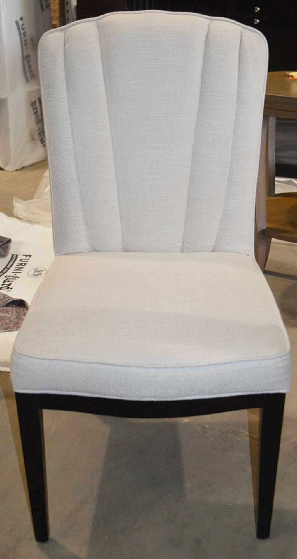 1 x JUSTIN VAN BREDA 'Charlotte' Fabric Upholstered Chair With Dark Grey Oak Frame - Original Price - Image 3 of 7