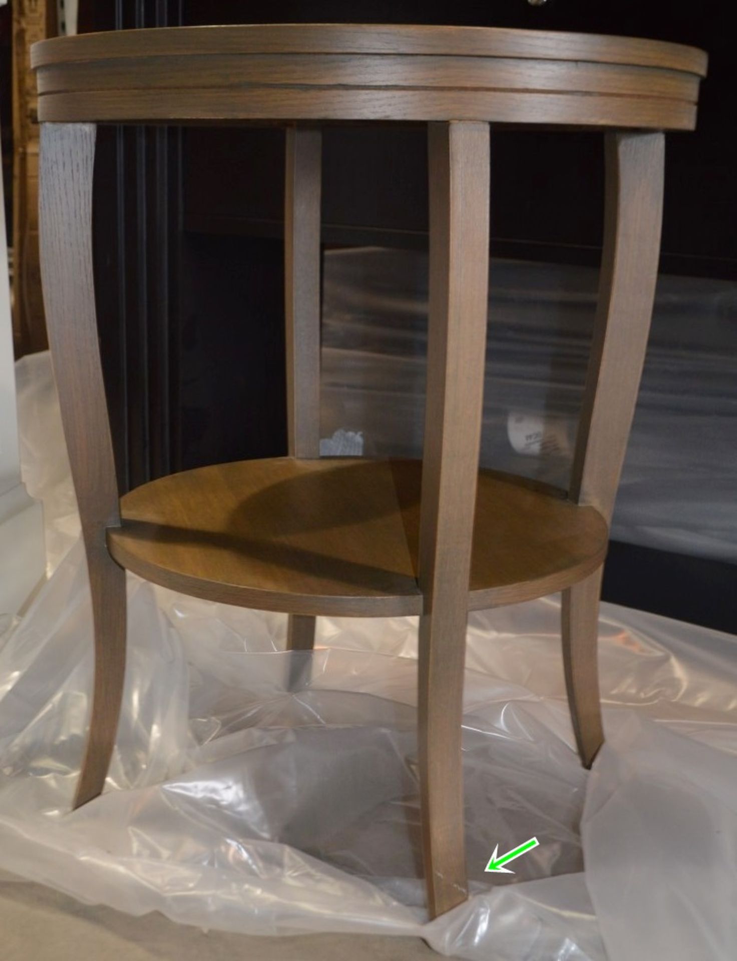 1 x JUSTIN VAN BREDA 'Monroe' Designer Occasional Table In Stained Oak Finish - Image 6 of 6