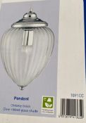 1 x Searchlight Pendant in a chrome finish - Ref: 1091CC - New and Boxed - RRP: £100