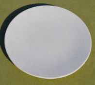 11 x MONTGOLFIER Commercial Stoneware 25cm Dinner Plates In White - Recently Removed From An