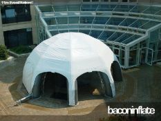 Large Set of Inflatable Event Structures Including Silenced Fan Unit and Stillages For Ballast