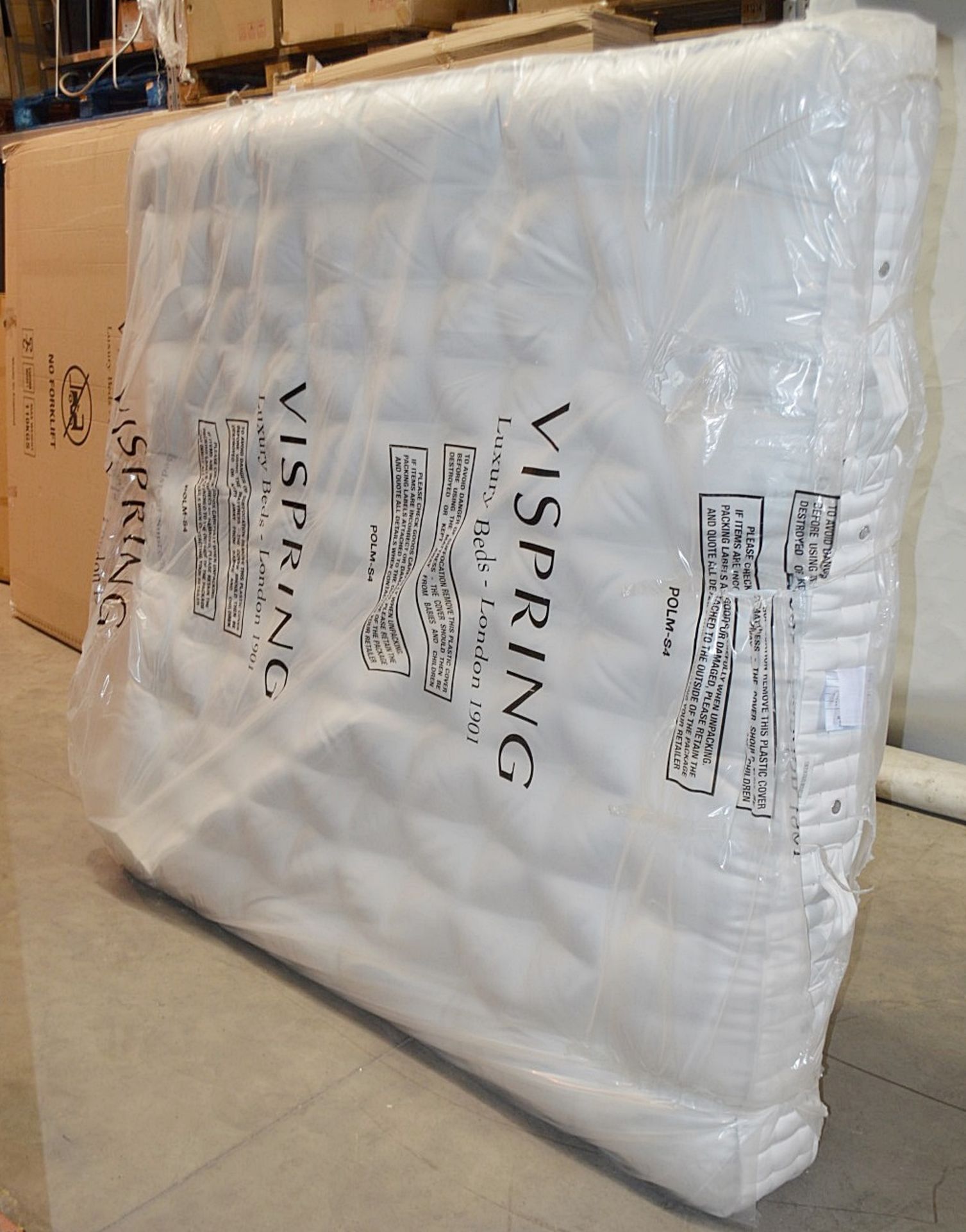 1 x VISPRING 'Supreme' Luxury Mattress - Superking Custom Size: W188 x L200cm - Medium Firmness - Image 4 of 5