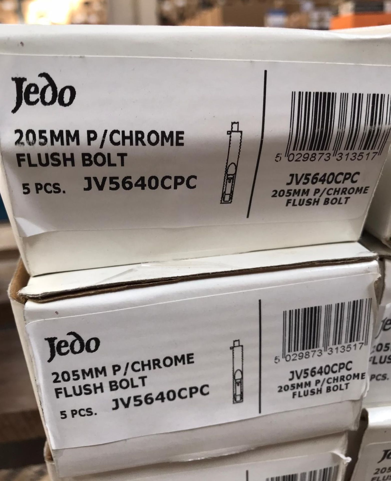 30 x Jedo 205mm Plished Chrome Flush Bolts - Brand New Stock - Product Code: JV5640CPC - RRP £ - Image 4 of 4