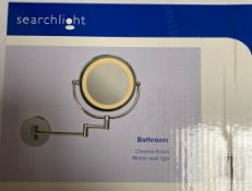 1 x Searchlight Bathroom mirror lights in a chrome - Ref: 11824 - New and Boxed Stock - RRP: £93.60