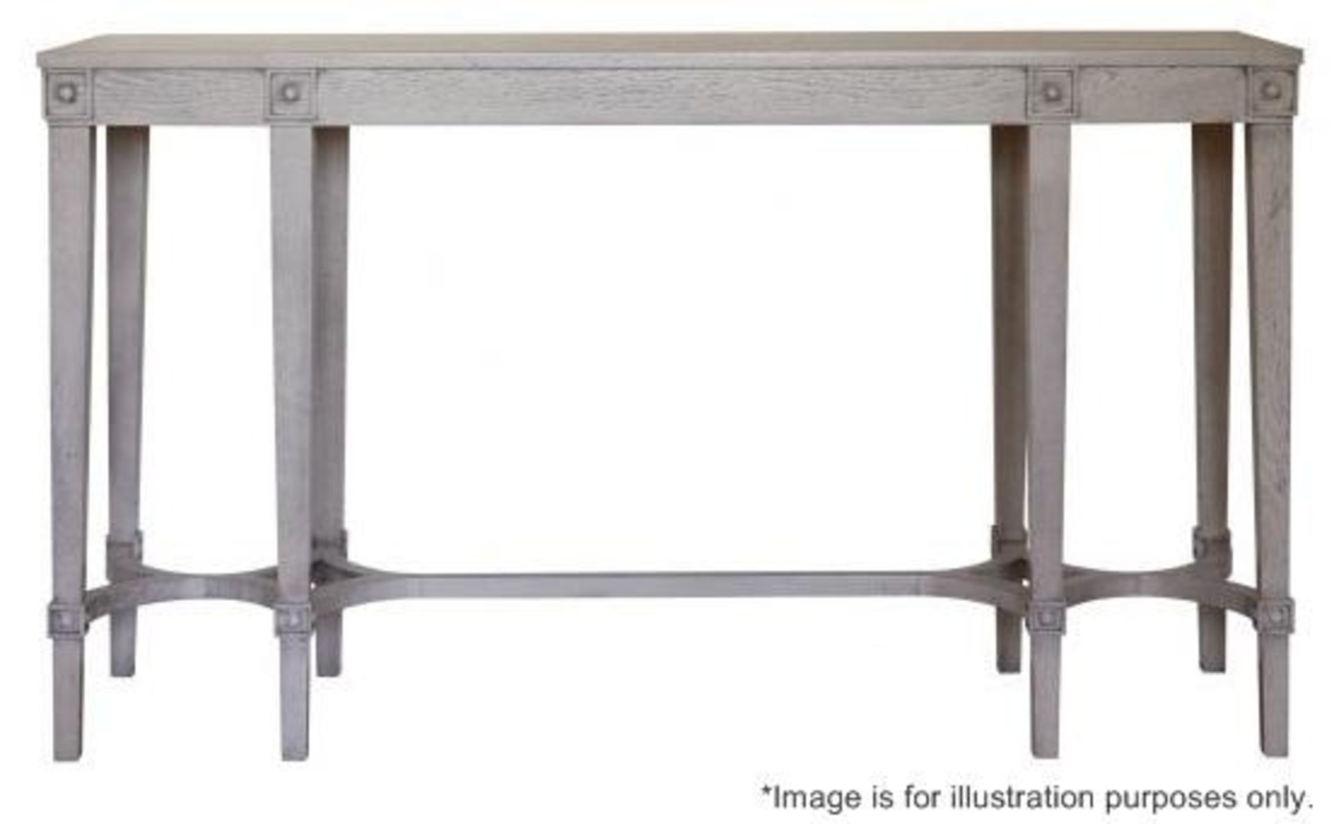 1 x JUSTIN VAN BREDA 'Rose' Console Table In Cerused Oak With Drawer - Original Price £3,898 - Image 2 of 10