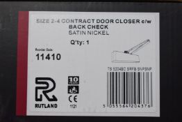 1 x Rutland Soft Door Closer in Satin Nickle Finish - Size 2/4 - Brand New Stock - Product Code TS.