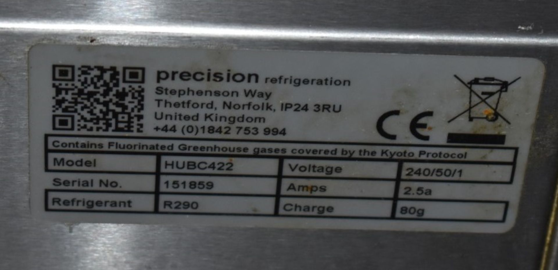 1 x Precision HUBC422 Under Broiler Refrigerated Counter - RRP £3,900 - Size H54 x W200 x D67 - Image 4 of 4