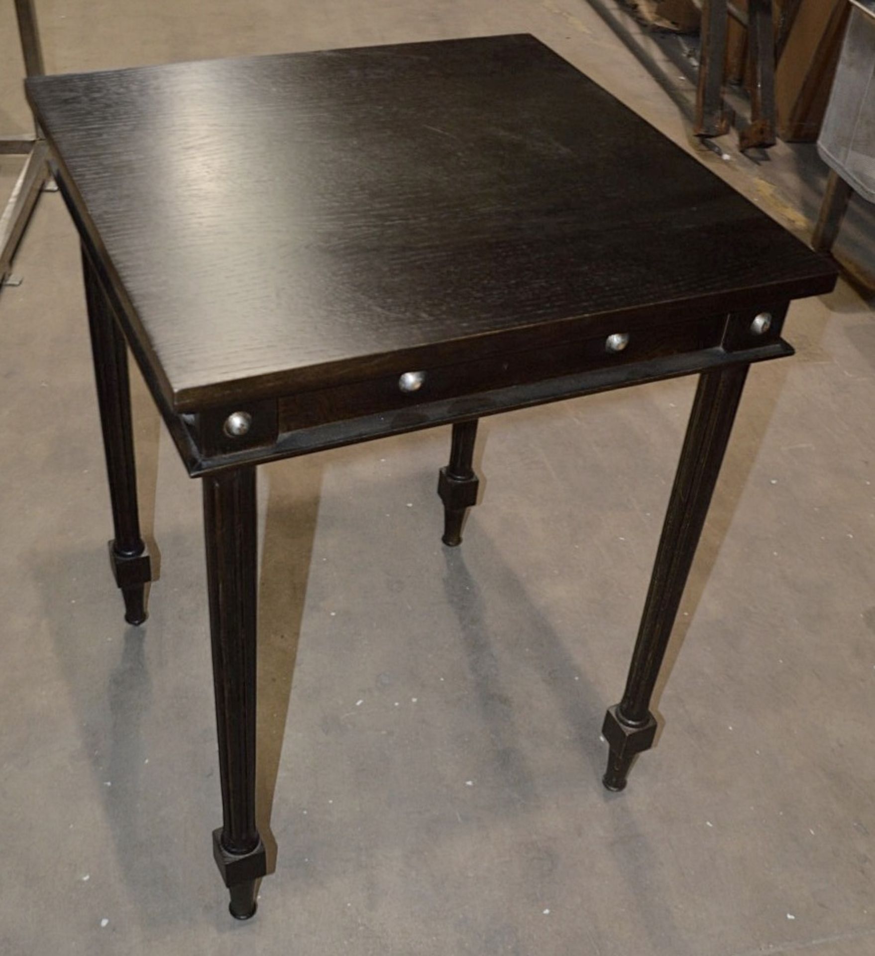 1 x JUSTIN VAN BREDA 'Thomas' Tall Side Table With A Dark Oak Finish - Dimensions: W50 x D50 x - Image 2 of 5