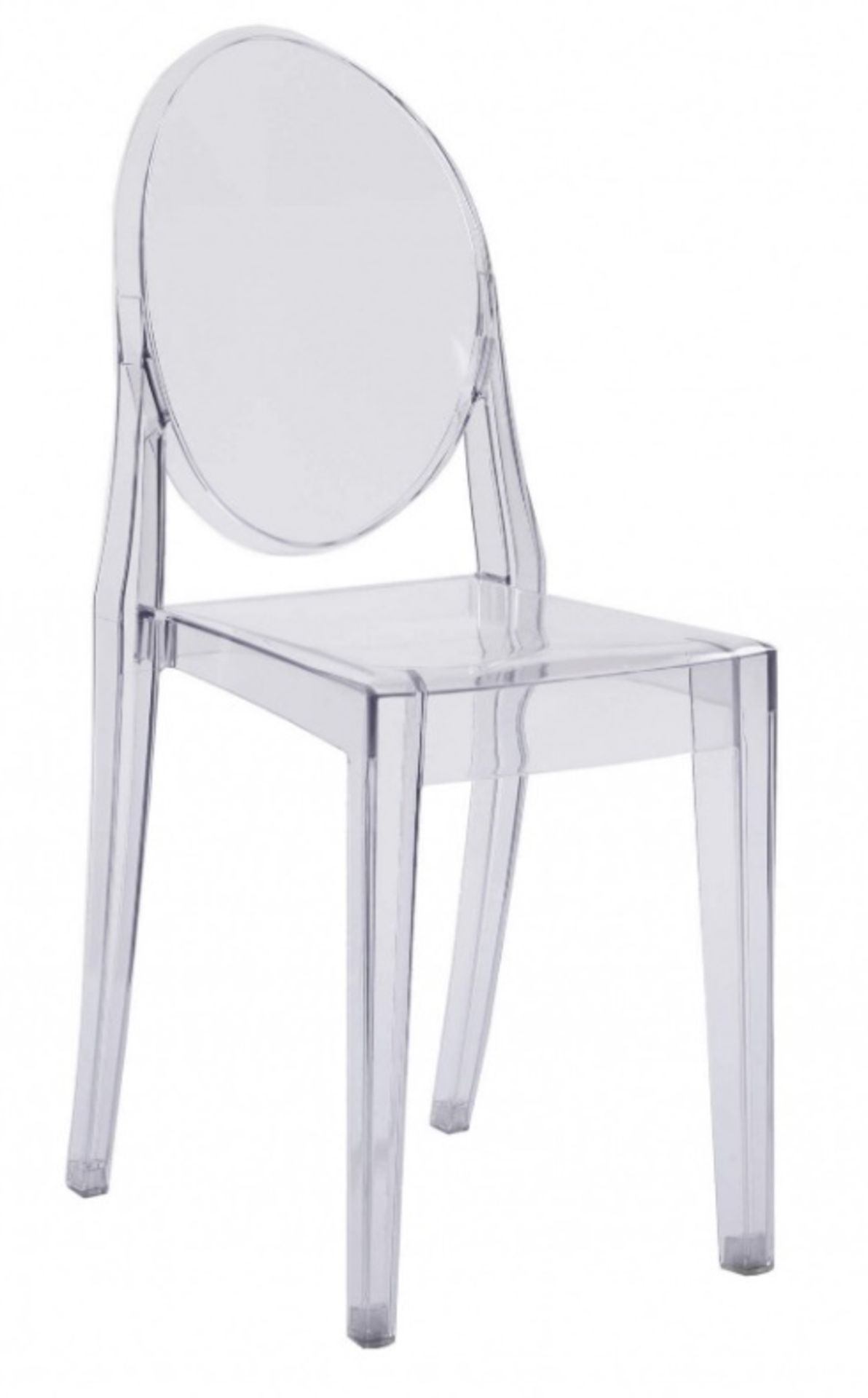 Set of 4 x Philippe Starck Inspired Louis Ghost Style Dining Chairs - New Boxed Stock - - Image 3 of 4