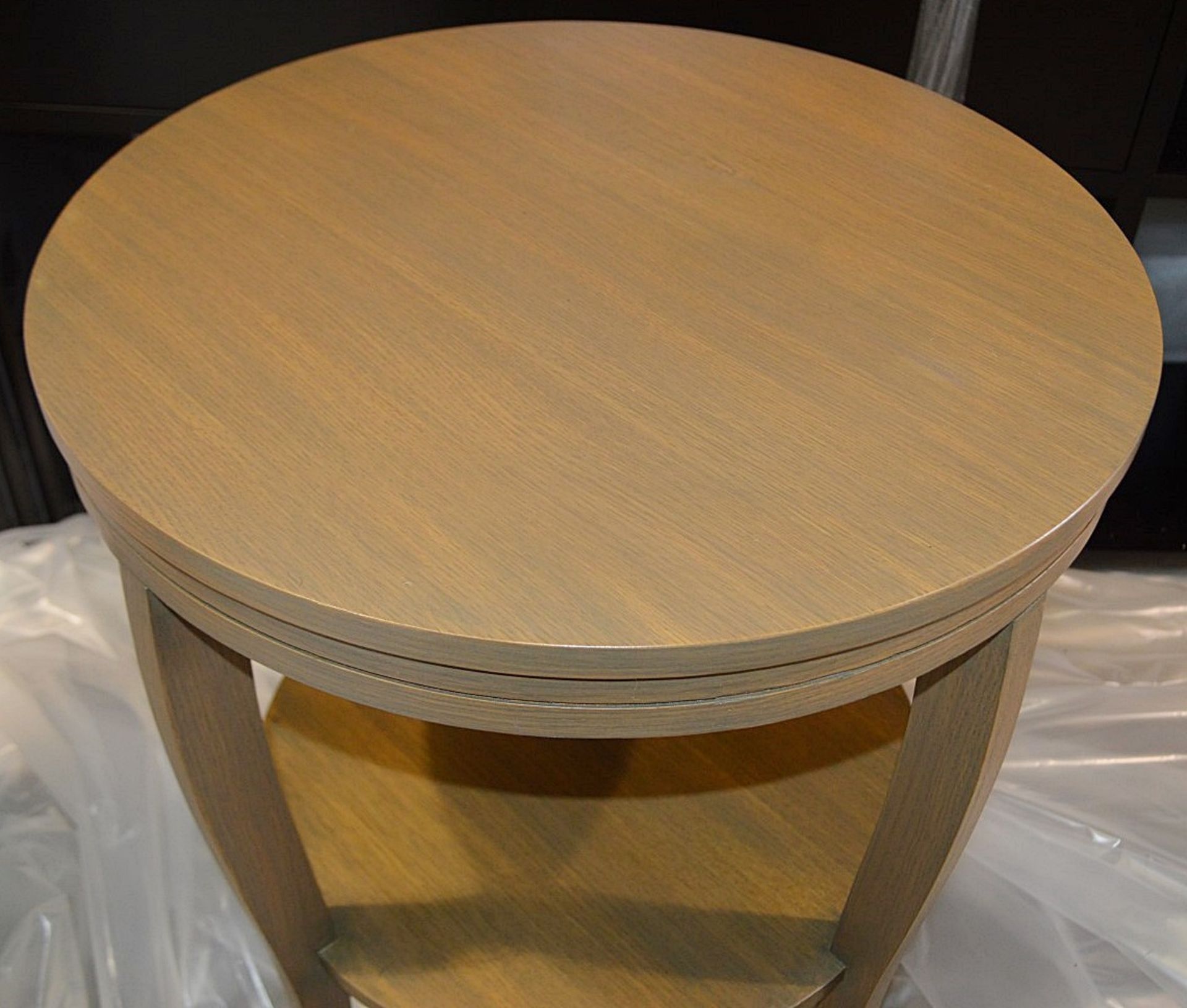 1 x JUSTIN VAN BREDA 'Monroe' Designer Occasional Table In Stained Oak Finish - Image 2 of 6