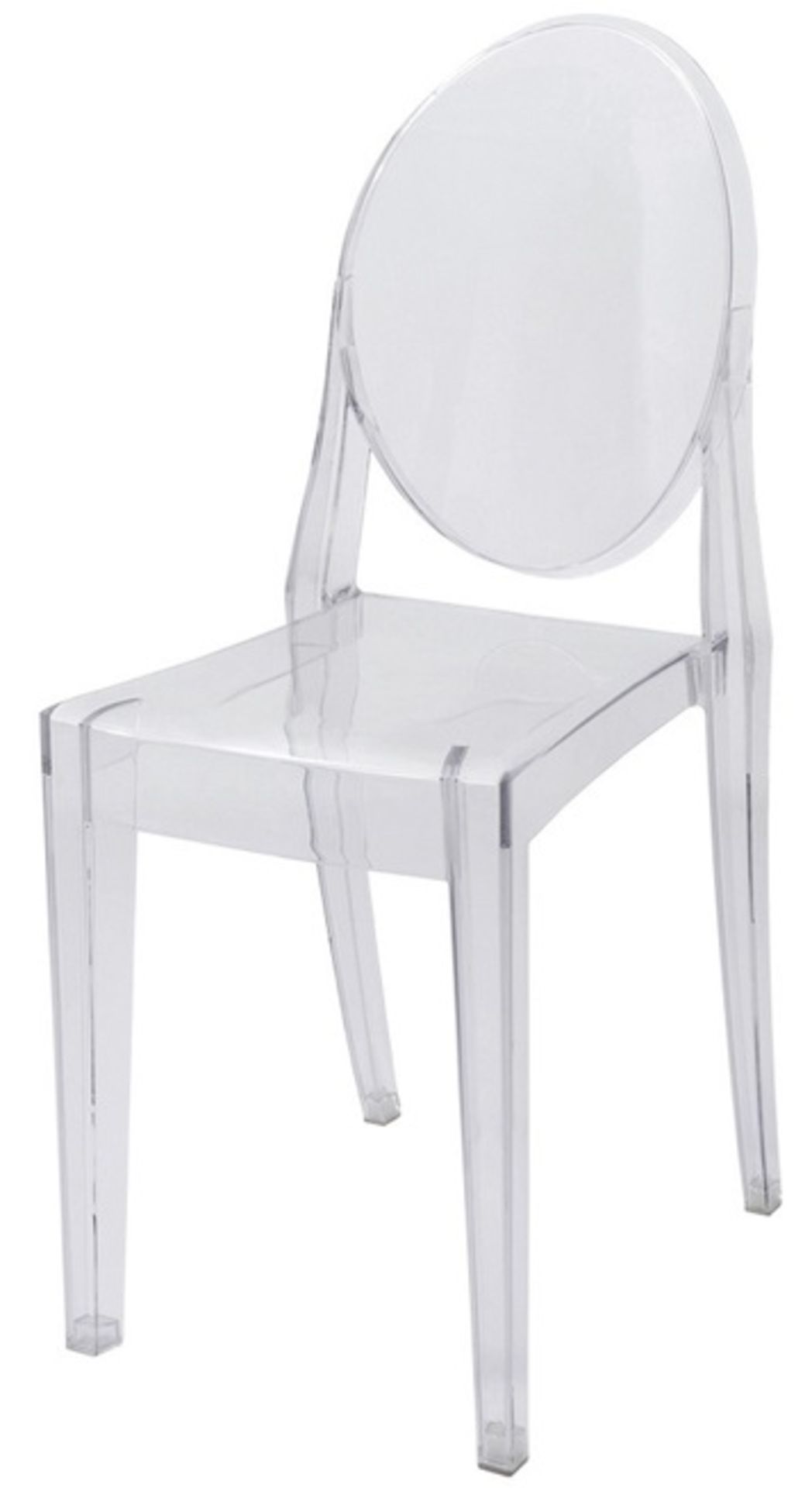 Set of 4 x Philippe Starck Inspired Louis Ghost Style Dining Chairs - New Boxed Stock - - Image 4 of 4