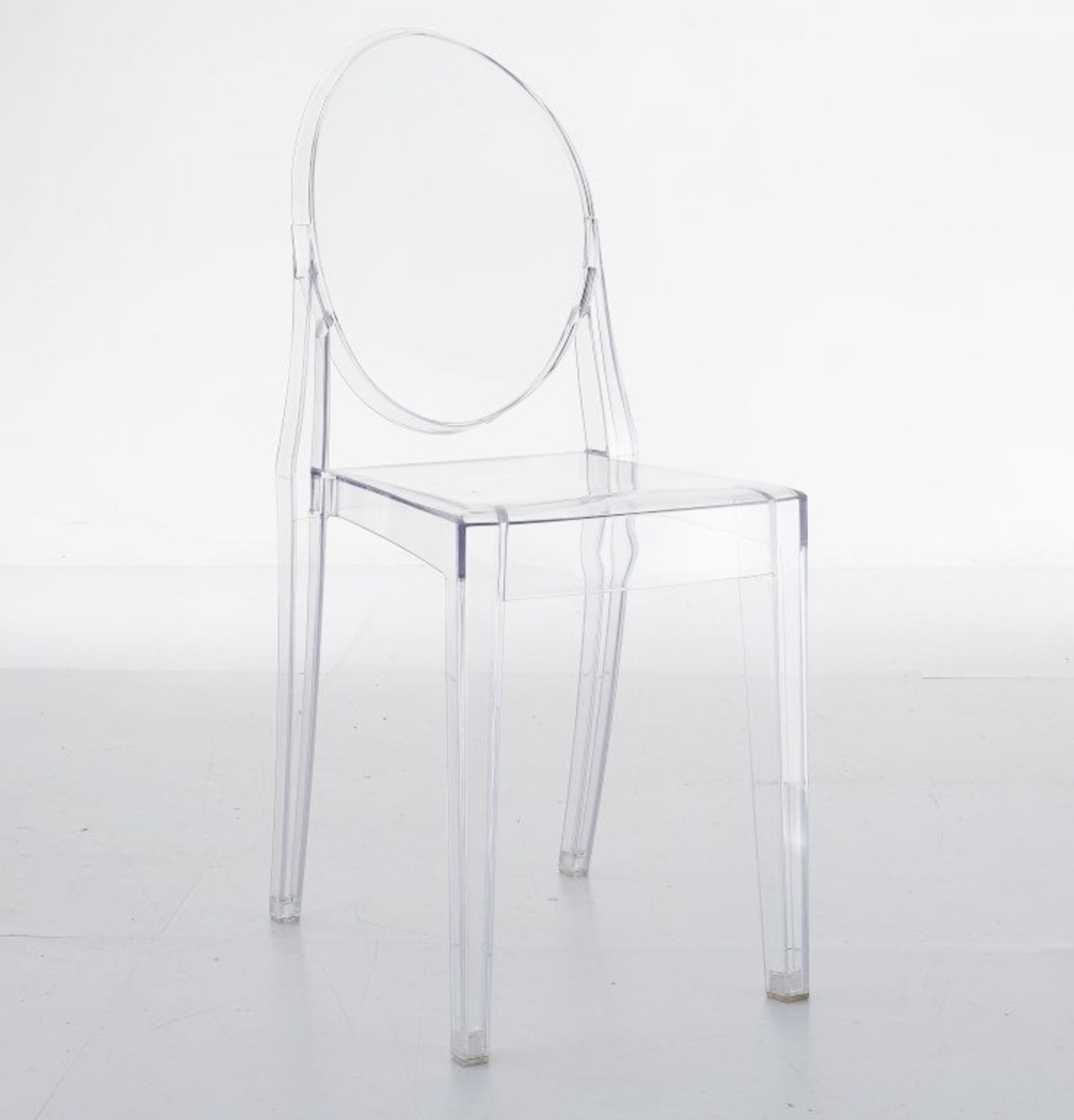 Set of 4 x Philippe Starck Inspired Louis Ghost Style Dining Chairs - New Boxed Stock -