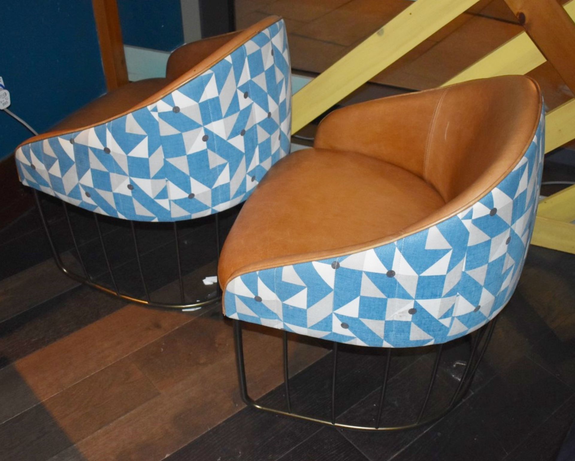 3 x Designer Sancal Lounge Chairs - Perfect for the Home, Hotels, Restaurants - Tan Seath With - Image 4 of 6