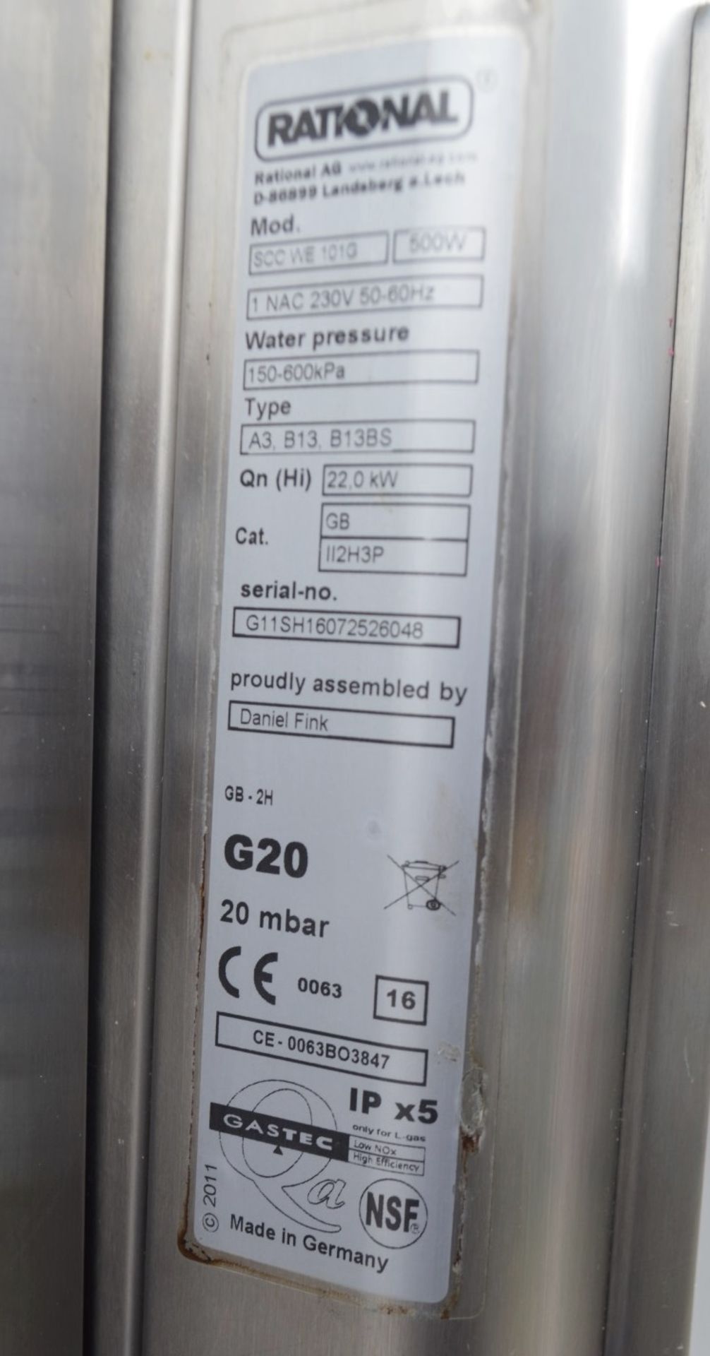 1 x Rational 10-Grid Combi Commercial Oven With Stand - Dimensions: H176 x W90 x D77cm - Image 14 of 14