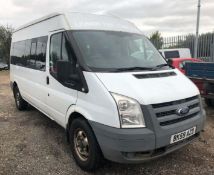 2009 Ford Transit 2.4D 15 Seat Minibus - CL505 - NO VAT ON THE HAMMER - Location: Corby, Northampton