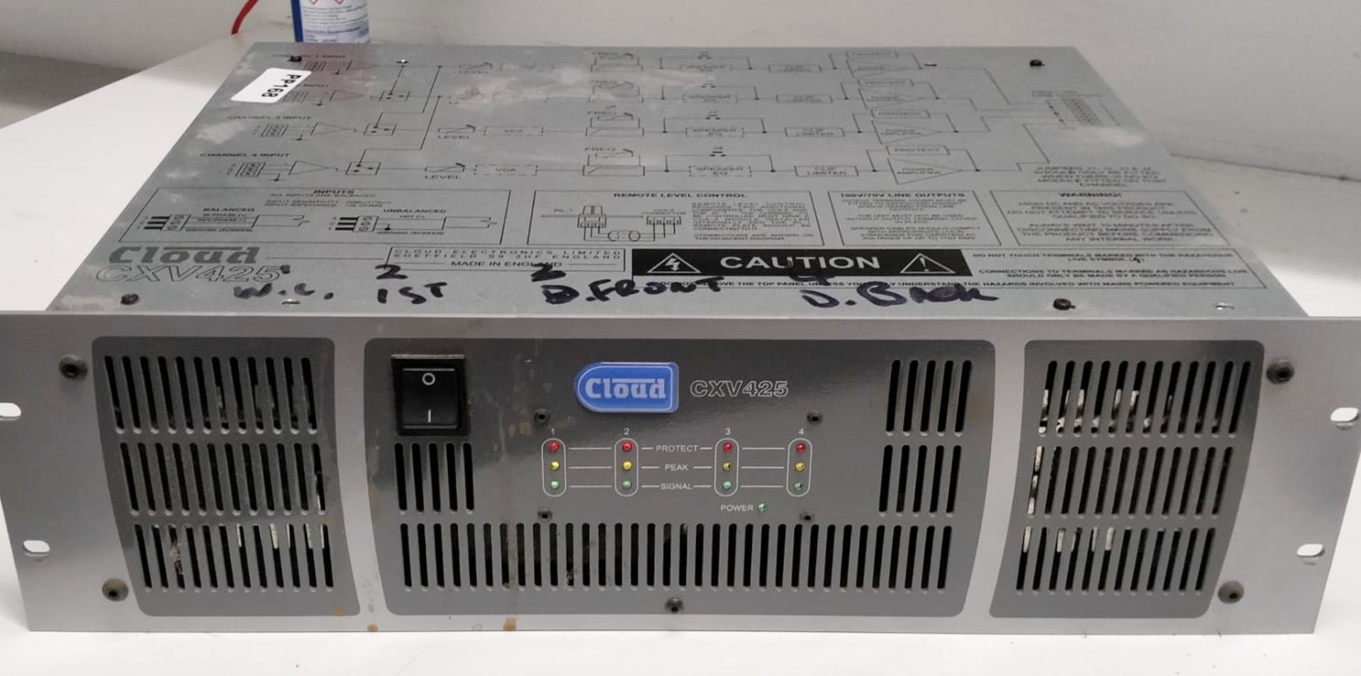 1 x Cloud CXV425 Commercial Music Amplifier - RRP £1,200 - Ref: RB169 - CL558 - Location: Altrincham