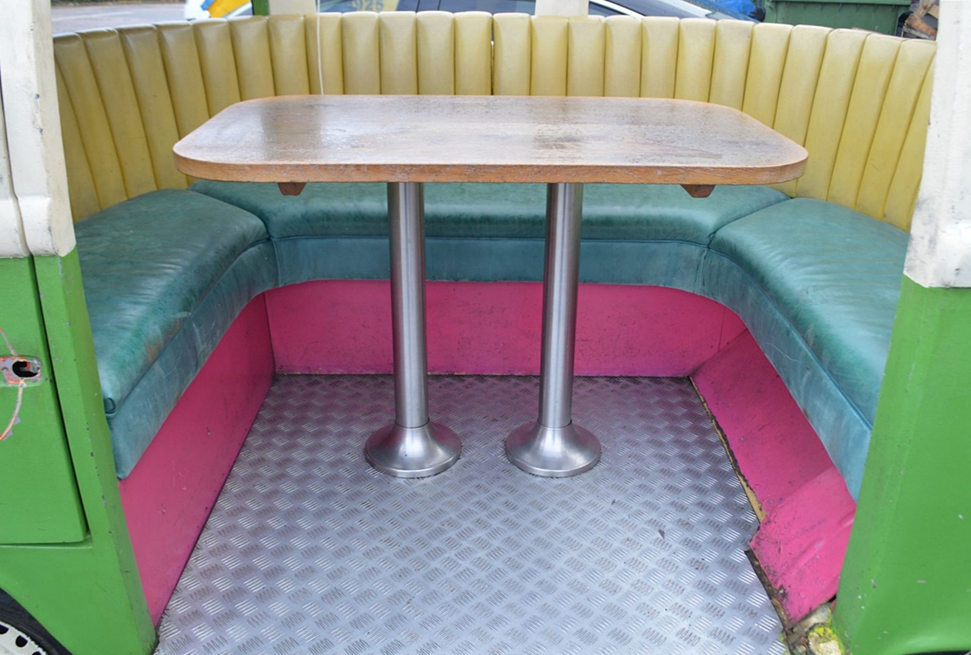 1 x Converted VW Camper Restaurant Seating Booth - Dimensions: D165 x W400 x H180cm - Image 16 of 21