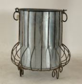 1 x Unusual Ornate 60cm Bin - Dimensions: 62x60 - Ref: Lot 80 - CL548 - Location: Near Market