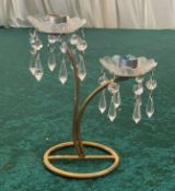 10 x Double Candlestands - Dimensions: 22x12cm - Ref: Lot 28 - CL548 - Location: Leicester LE4All