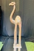 1 x 1m Tall Wooden Camel Statue - Dimensions: 102x26cm - Ref: Lot 51 - CL548 - Location: Near Oadby,