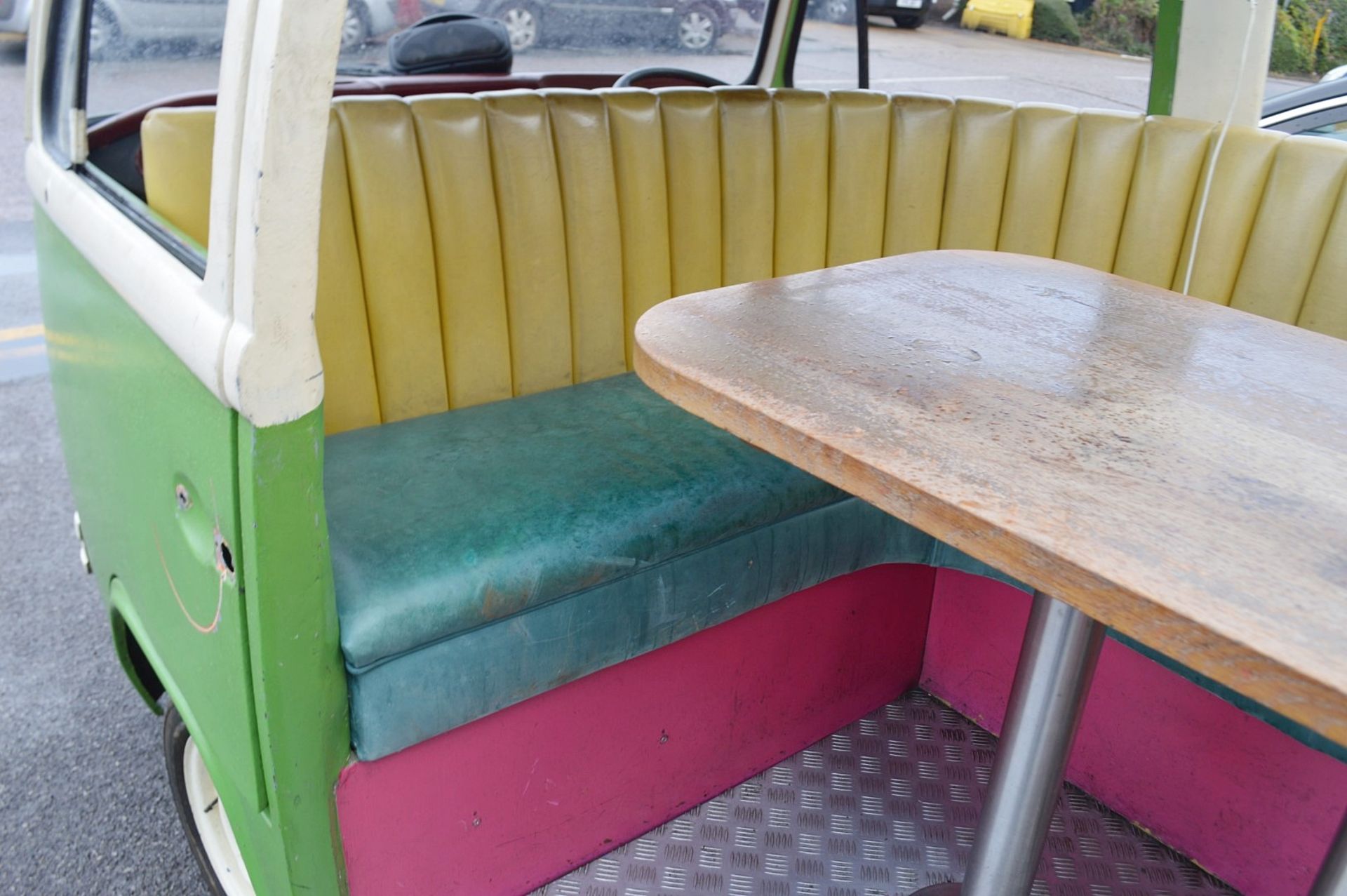 1 x Converted VW Camper Restaurant Seating Booth - Dimensions: D165 x W400 x H180cm - Image 9 of 21